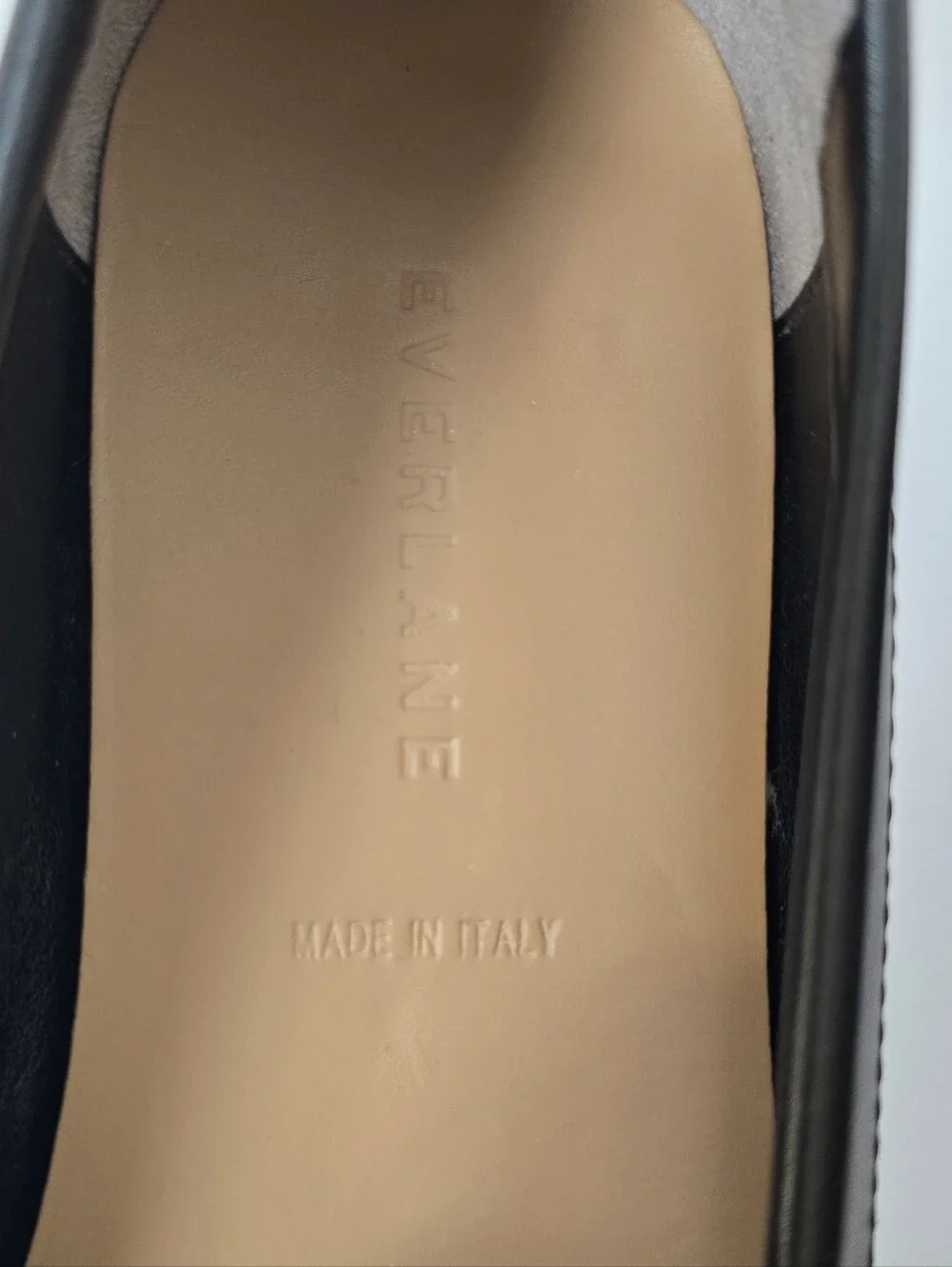 Everlane The Modern Loafer Black Italian Leather Sz.9.5 Pointed Toe Flats